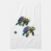 turtle in space キッチンタオル (縦)
