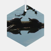 Turtle Interaction Ornament ガラスオーナメント (裏面)