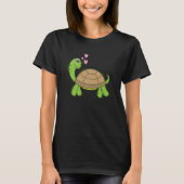 Turtle is in Love Reptile Water Tシャツ (正面)