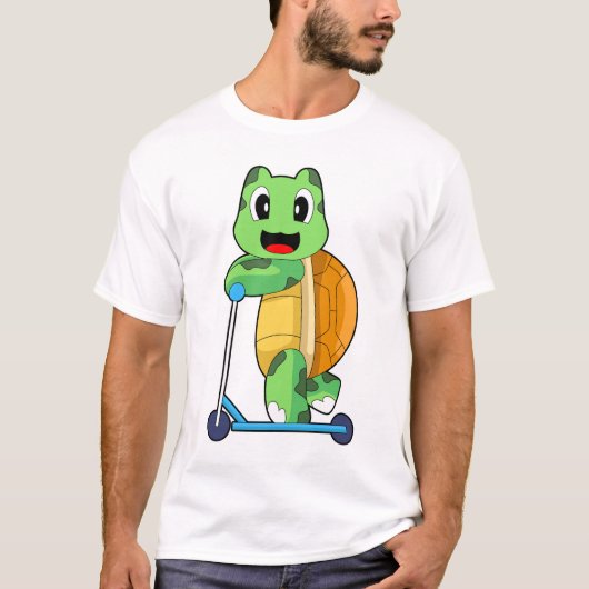 Turtle Kick Scooter Tシャツ (正面)