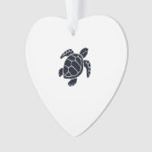 Turtle Logo Emblem Red-Eared Slider Tortoise Copy オーナメント (正面)