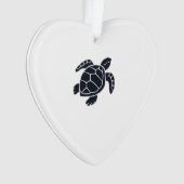 Turtle Logo Emblem Red-Eared Slider Tortoise Copy オーナメント (正面)