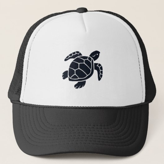 Turtle Logo Emblem Red-Eared Slider Tortoise Copy キャップ (正面)