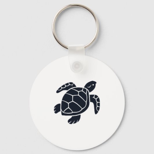Turtle Logo Emblem Red-Eared Slider Tortoise Copy キーホルダー (正面)