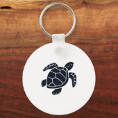 Turtle Logo Emblem Red-Eared Slider Tortoise Copy キーホルダー (正面)