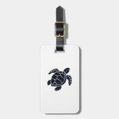 Turtle Logo Emblem Red-Eared Slider Tortoise Copy ラゲッジタグ (正面縦)