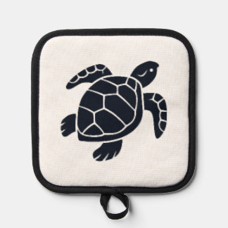 Turtle Logo Emblem Red-Eared Slider Tortoise Copy 鍋敷き