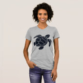 Turtle Logo Emblem Red-Eared Slider Tortoise Copy Tシャツ (正面フル)