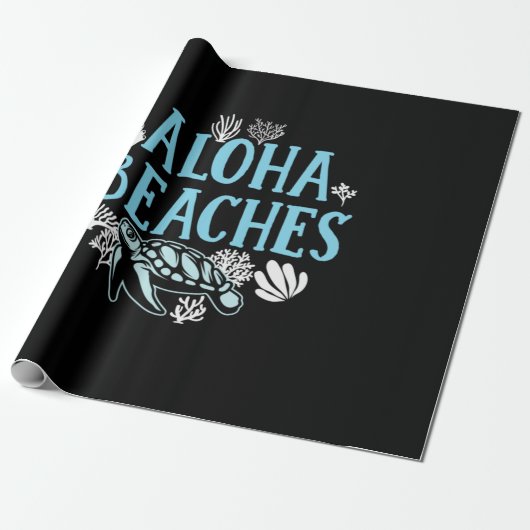 Turtle Lover | Aloha Beaches ラッピングペーパー (アンロールド)