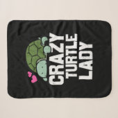 Turtle Lover | Crazy Turtle Lady シェルパブランケット (正面(横))