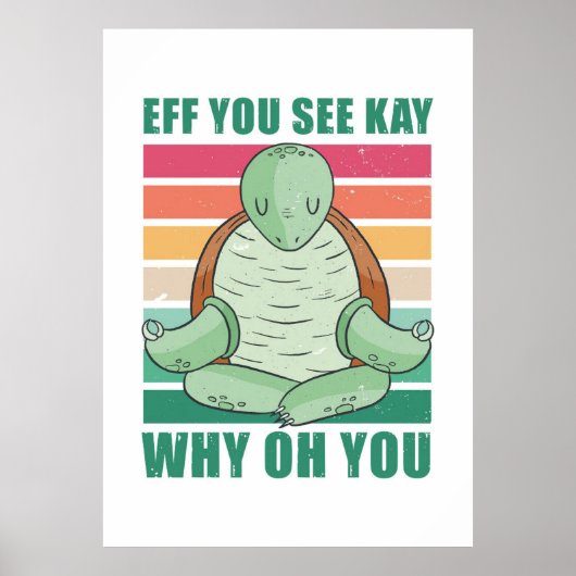 Turtle Lover EFF Kay Why Oh You ポスター (正面)