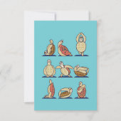 Turtle Lover Green Sea Turtle Yoga サンキューカード (正面)