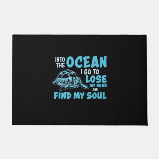 Turtle Lover | Into The Ocean ドアマット (正面)