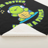 Turtle Lover | Life Is Better With A Turtle シェルパブランケット (3/4)