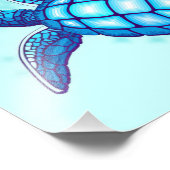 Turtle Lover Sea Turtles Crystal Water フォトプリント (角)