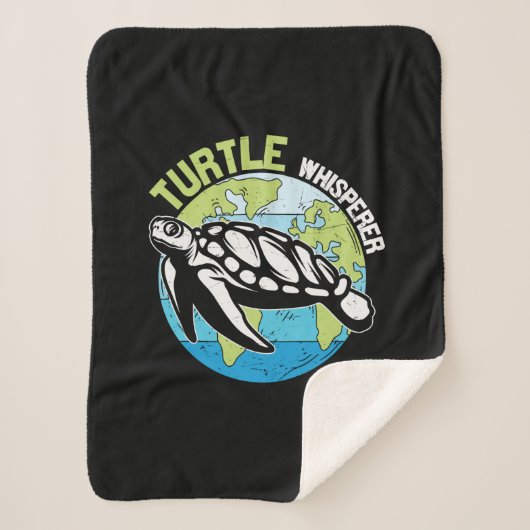 Turtle Lover | Turtle Whisperer シェルパブランケット (正面)