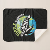 Turtle Lover | Turtle Whisperer シェルパブランケット (正面(横))