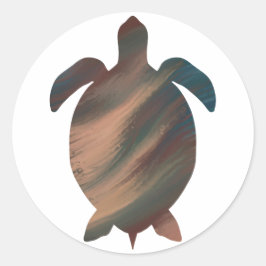 Turtle of the Woodsステッカー ラウンドシール