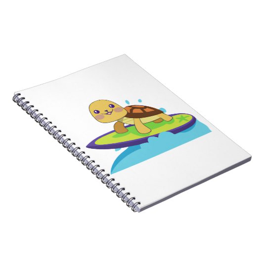 Turtle on surfboard ノートブック (右側)