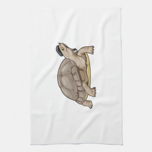 Turtle Painter Paint brush キッチンタオル (縦)