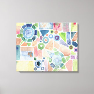 Turtle Pond Water Color 絵画's on Canvas キャンバスプリント