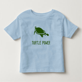 Turtle Powerの幼児シャツ トドラーTシャツ