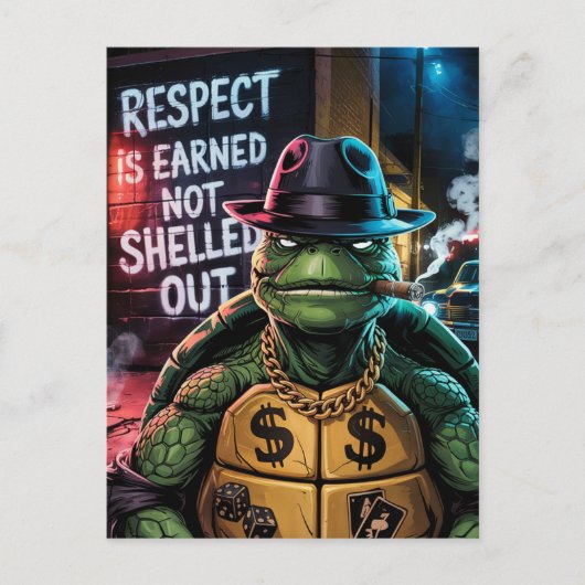 Turtle Respect is Not Shelled Out ポストカード (正面)