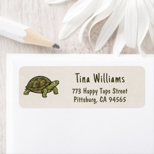 Turtle Return Address Labels ラベル (インサイチュ)