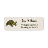 Turtle Return Address Labels ラベル (正面)