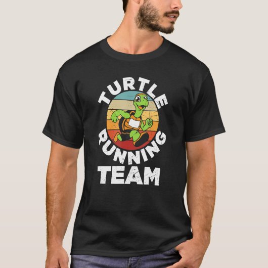Turtle Running Team Running Fitness Tシャツ (正面)
