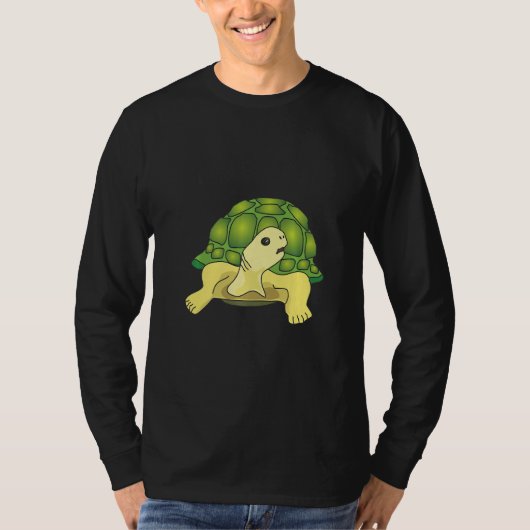 Turtle  saying  Sin estres No stress Tシャツ (正面)