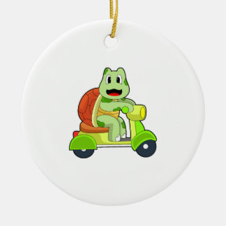 Turtle Scooter セラミックオーナメント