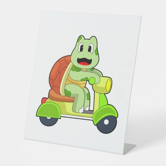 Turtle Scooter 台座サイン (正面)