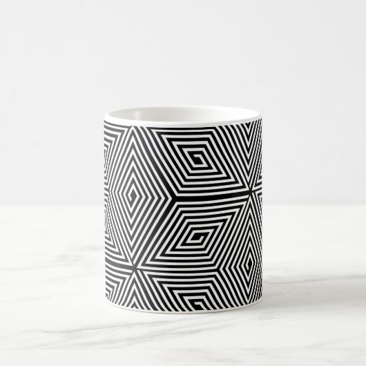 Turtle shell [black] - Japanese Pattern コーヒーマグカップ (中央)