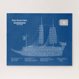 Turtle Ship Geobukseon – 船舶設計図ABD ジグソーパズル