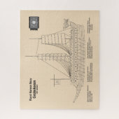 Turtle Ship Geobukseon – 船舶設計図SD ジグソーパズル (縦)