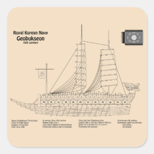 Turtle Ship Geobukseon – 船舶設計図SD スクエアシール