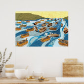 Turtle Ships in the Battle of Myeongnyang ポスター (キッチン)
