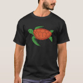 turtle swimming tシャツ (正面)