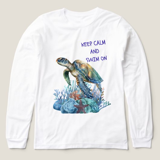 Turtle t shirt トライブレンドＴシャツ (デザイン正面)