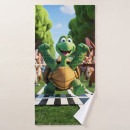 Turtle the winner. バスタオル