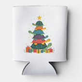 Turtle Tree Christmas Tree Adorable Turtle Christm 缶クーラー (正面)