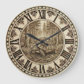 Turtle Wall Clock - Steady & Serene ラージ壁時計 (正面)