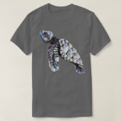 Turtle Watercolor Illustration Tシャツ (デザイン正面)