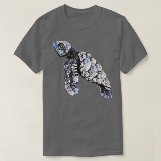 Turtle Watercolor Illustration Tシャツ (デザイン正面)