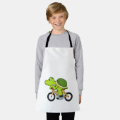 Turtle with Bicycle.PNG エプロン (着用した状態)