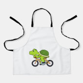 Turtle with Bicycle.PNG エプロン (正面)