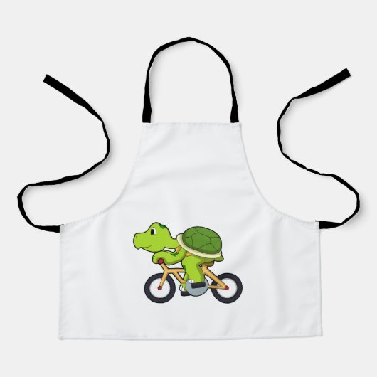 Turtle with Bicycle.PNG エプロン (正面)