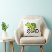 Turtle with Bicycle.PNG クッション (椅子)