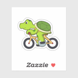 Turtle with Bicycle.PNG シール